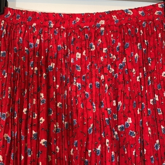 Prairie Pleated Flower Printed Maxi Skirt - Picture 4 of 6